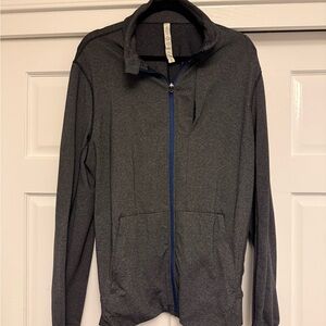 Lululemon PrePost Full-zip Athletic Jacket Heathered Black Men’s Size Large